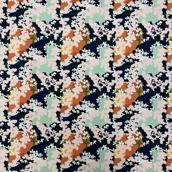 Impressió digital de teixit de doble capa amb Spandex