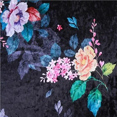 Teixit digital de vellut imprès