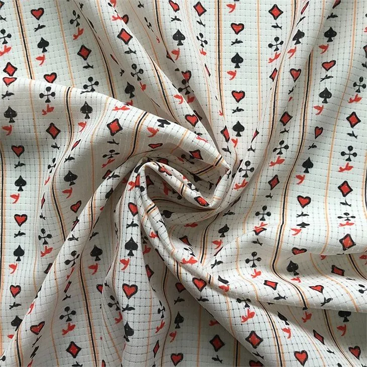 best selling poker print fabric